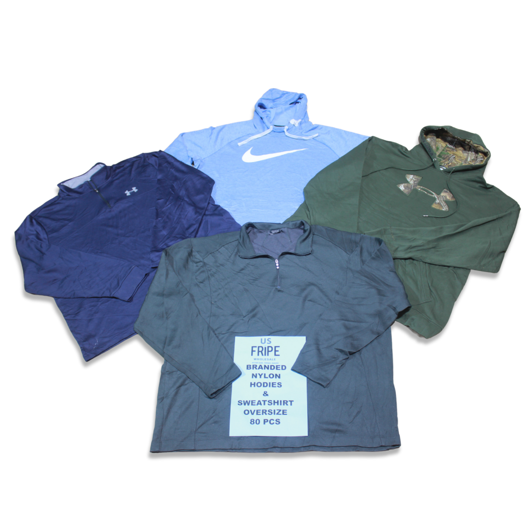 40X Brand nylon sweat hoodies oversize